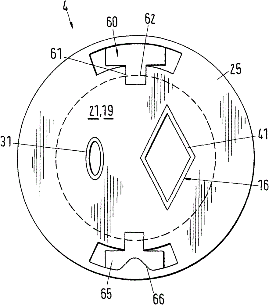 Intermediate piece for the connection of a storage container to a static mixer