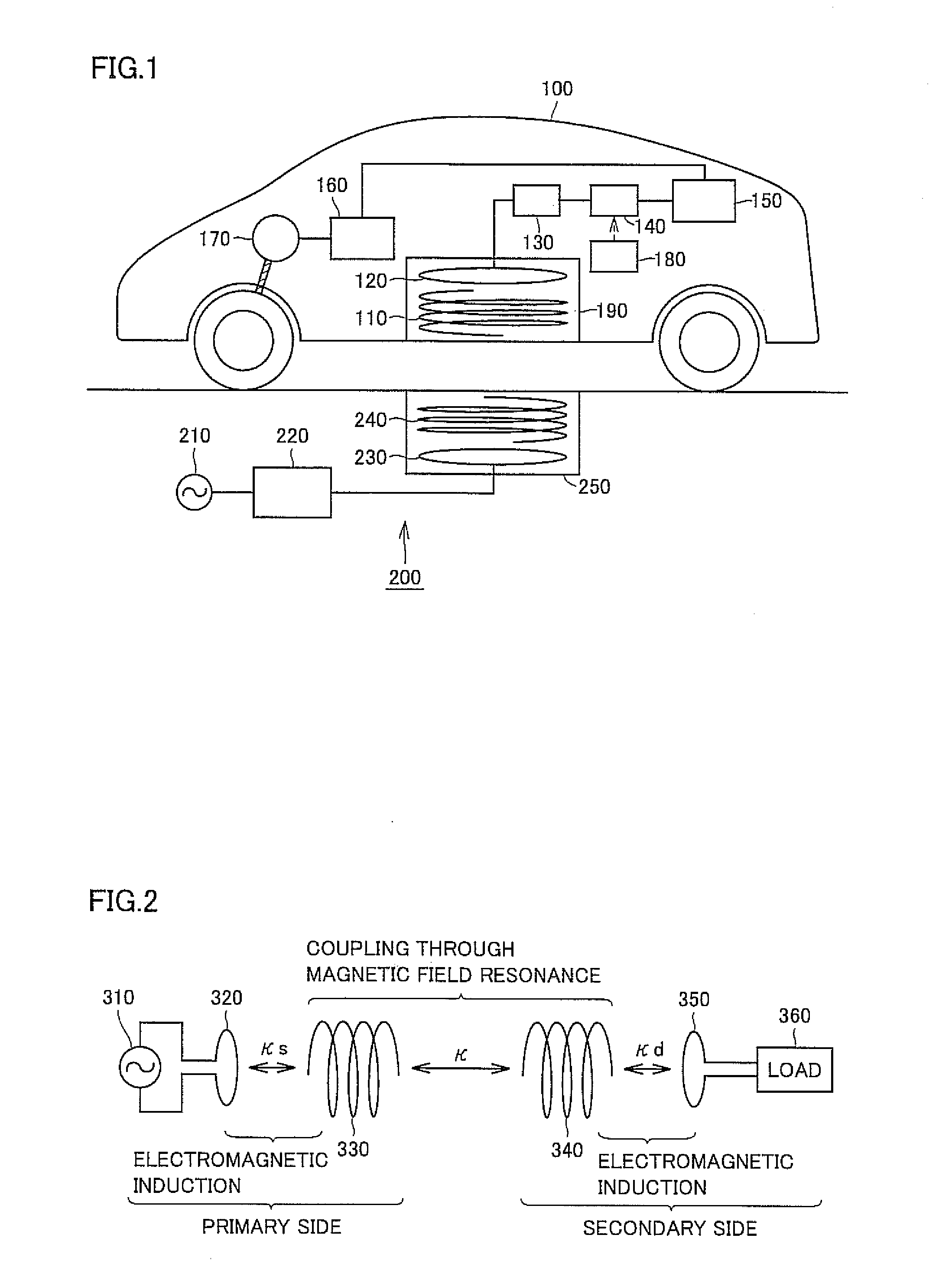 Noncontact electric power receiving device, noncontact electric power transmitting device, noncontact electric power feeding system, and electrically powered vehicle