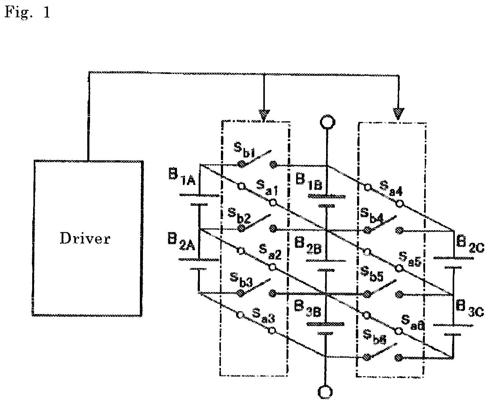 Series-parallel reconfigurable cell voltage equalization circuit designed using MOSFET as switches thereof, and driver circuit thereof