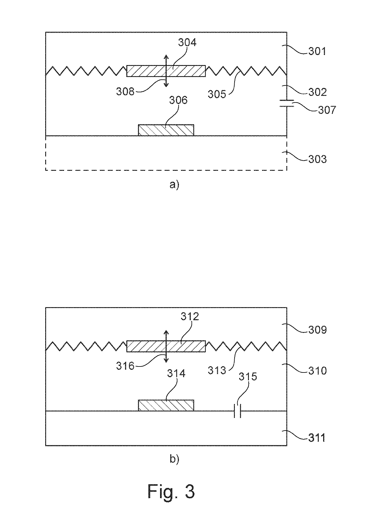 Vibration sensor with low-frequency roll-off response curve