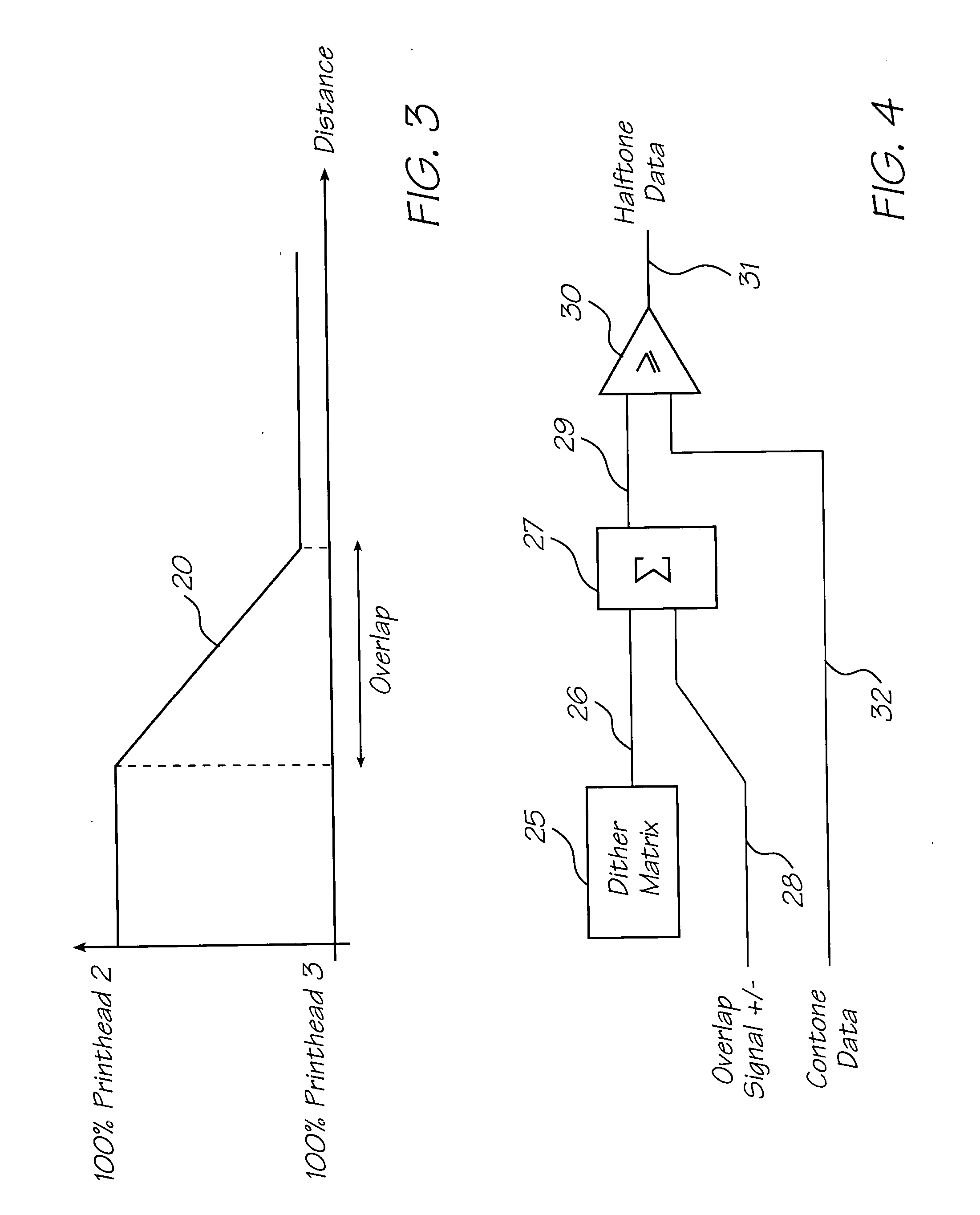 Method of generating halftone print data for overlapping end portions of printhead chips