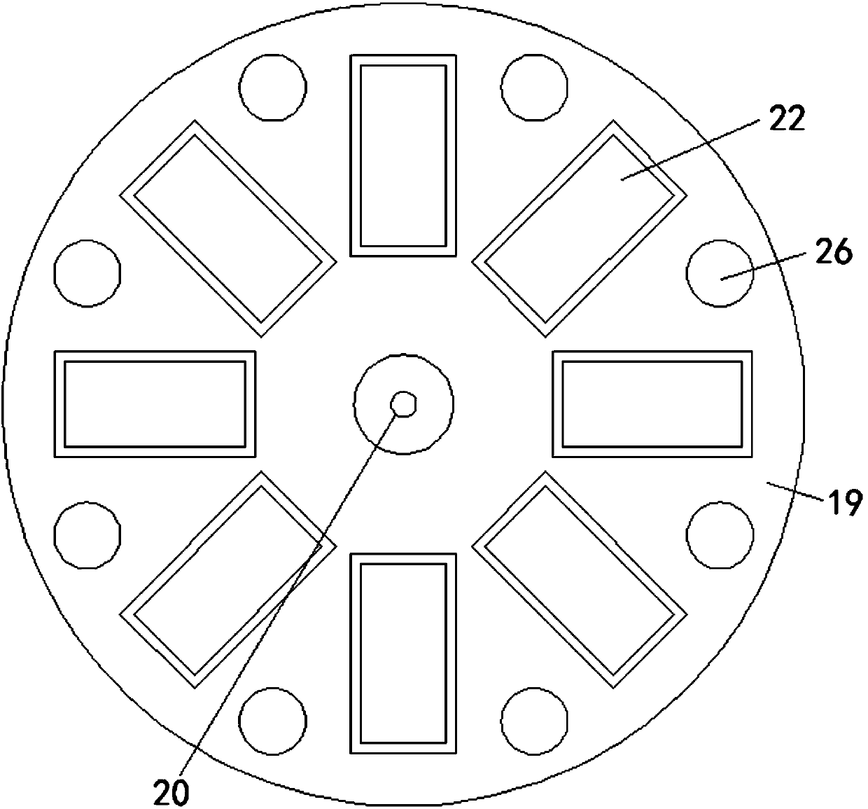 Feeding device wider in feeding range