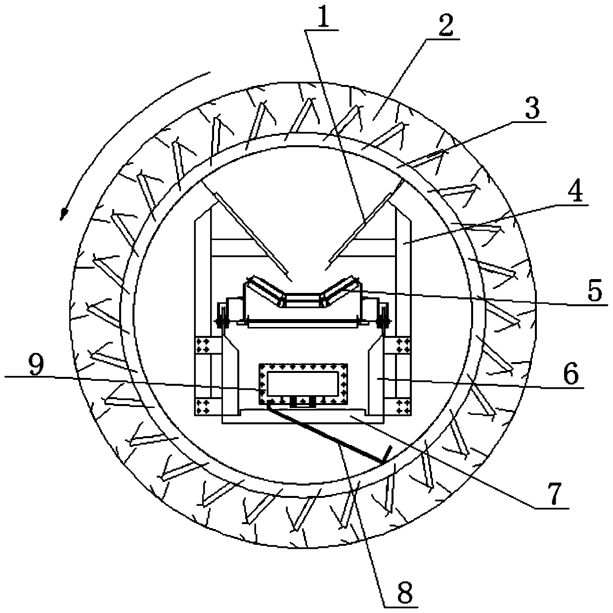 Device and method for improving filtering capacity of INBA rotary drum for dealing with foam slags