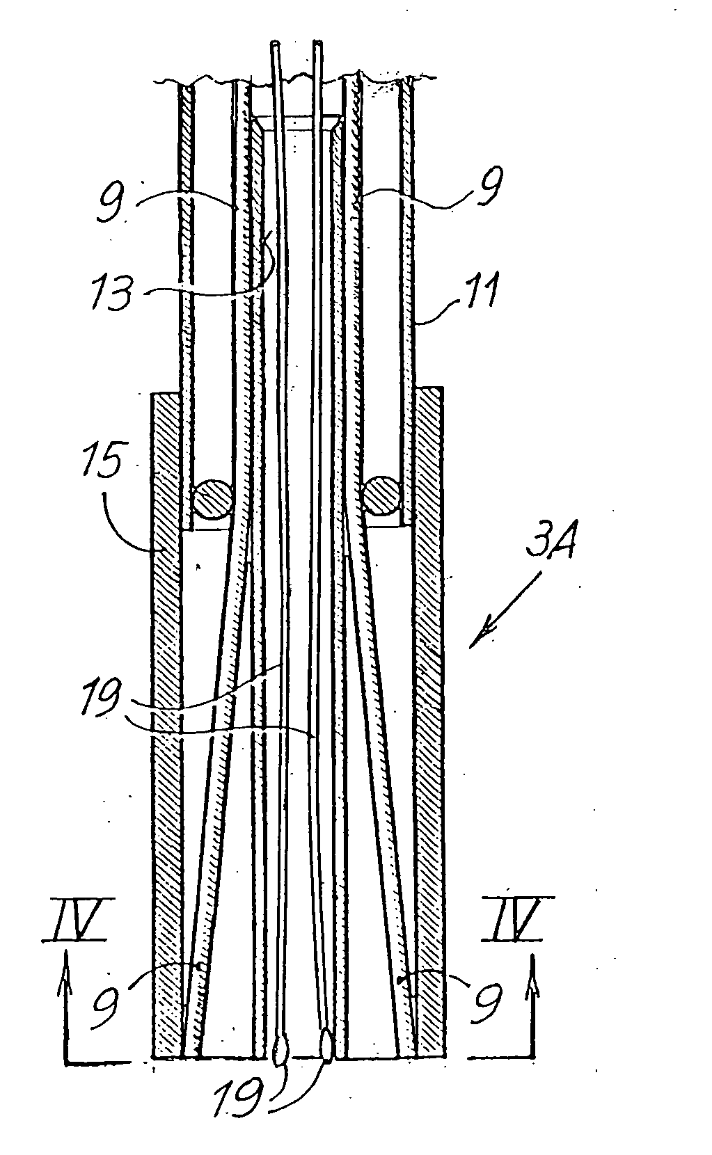 Device, a catheter, and a method for the curative treatment of varicose veins