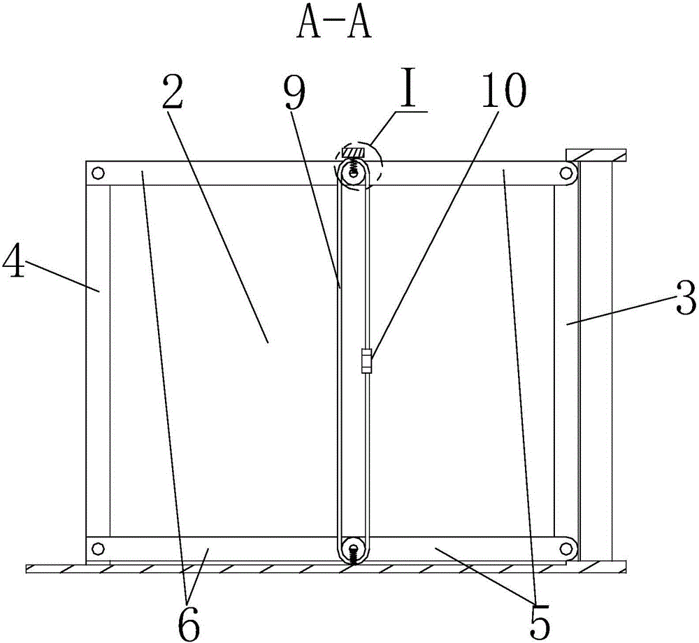 Film screen capable of automatic fold