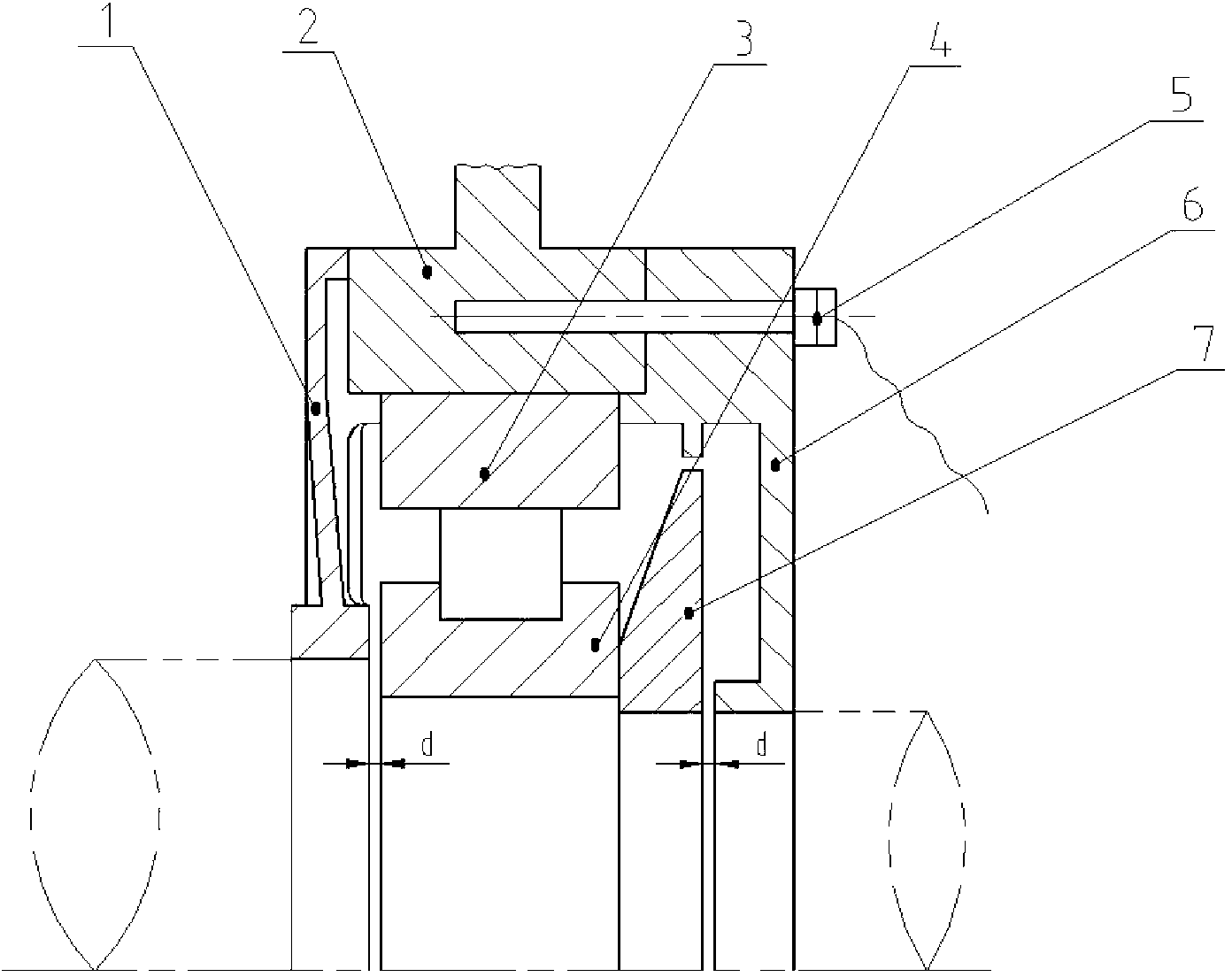 Pillar bearing assembly structure