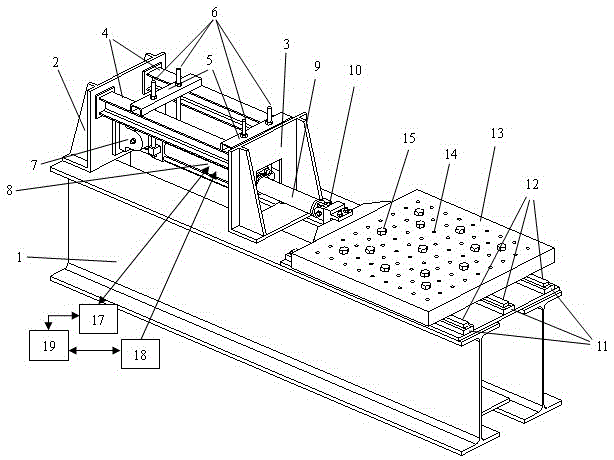 A single-degree-of-freedom shaking table test device