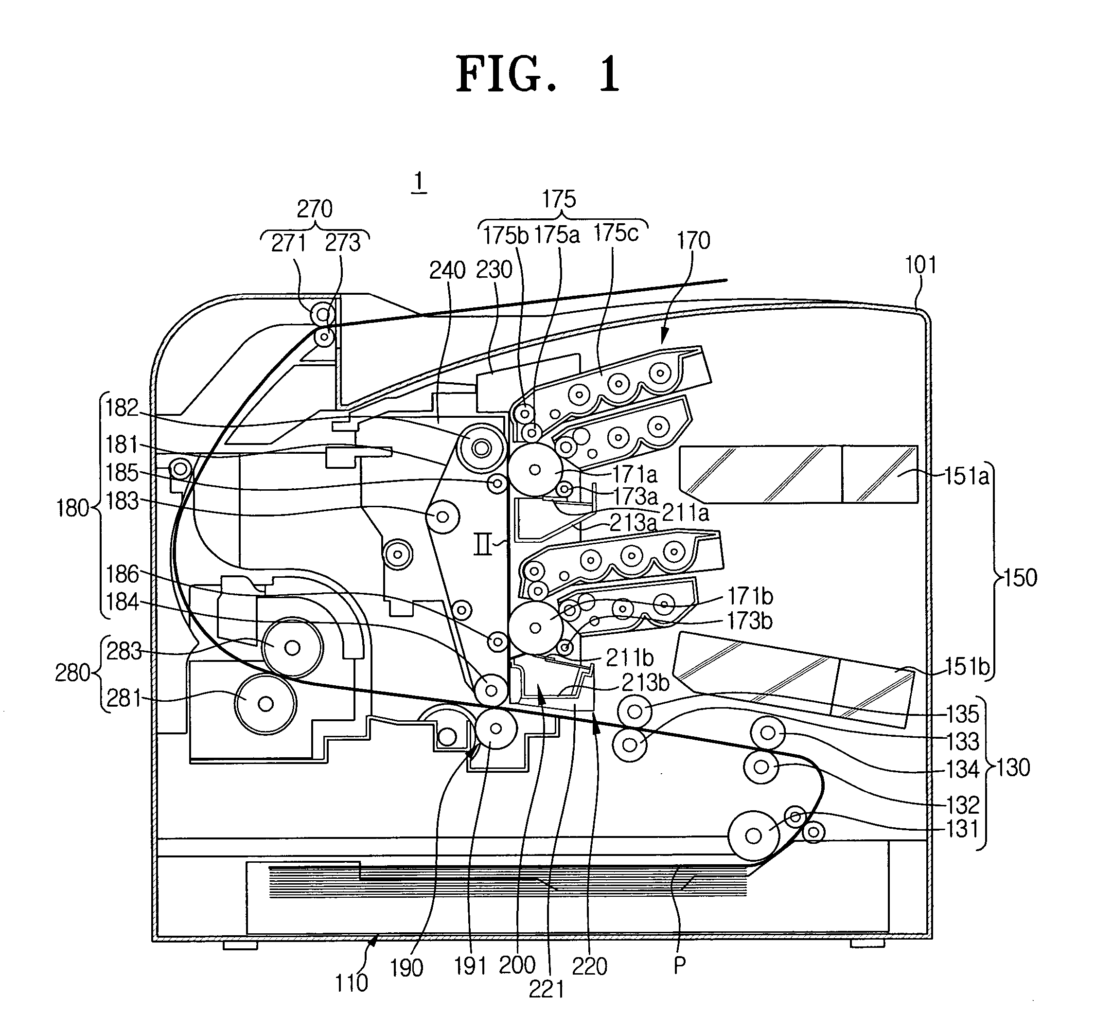 Image forming apparatus with printing medium guide