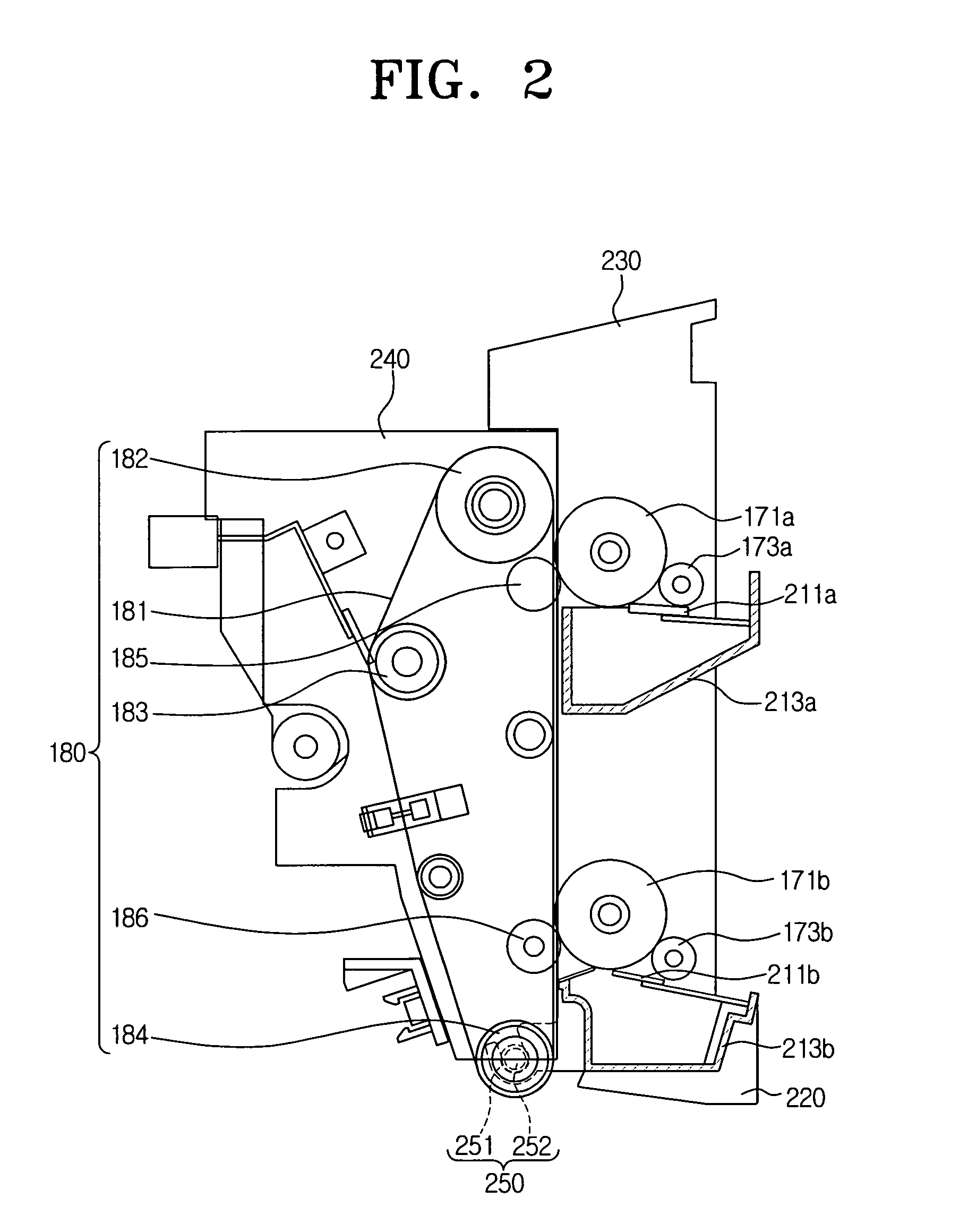 Image forming apparatus with printing medium guide