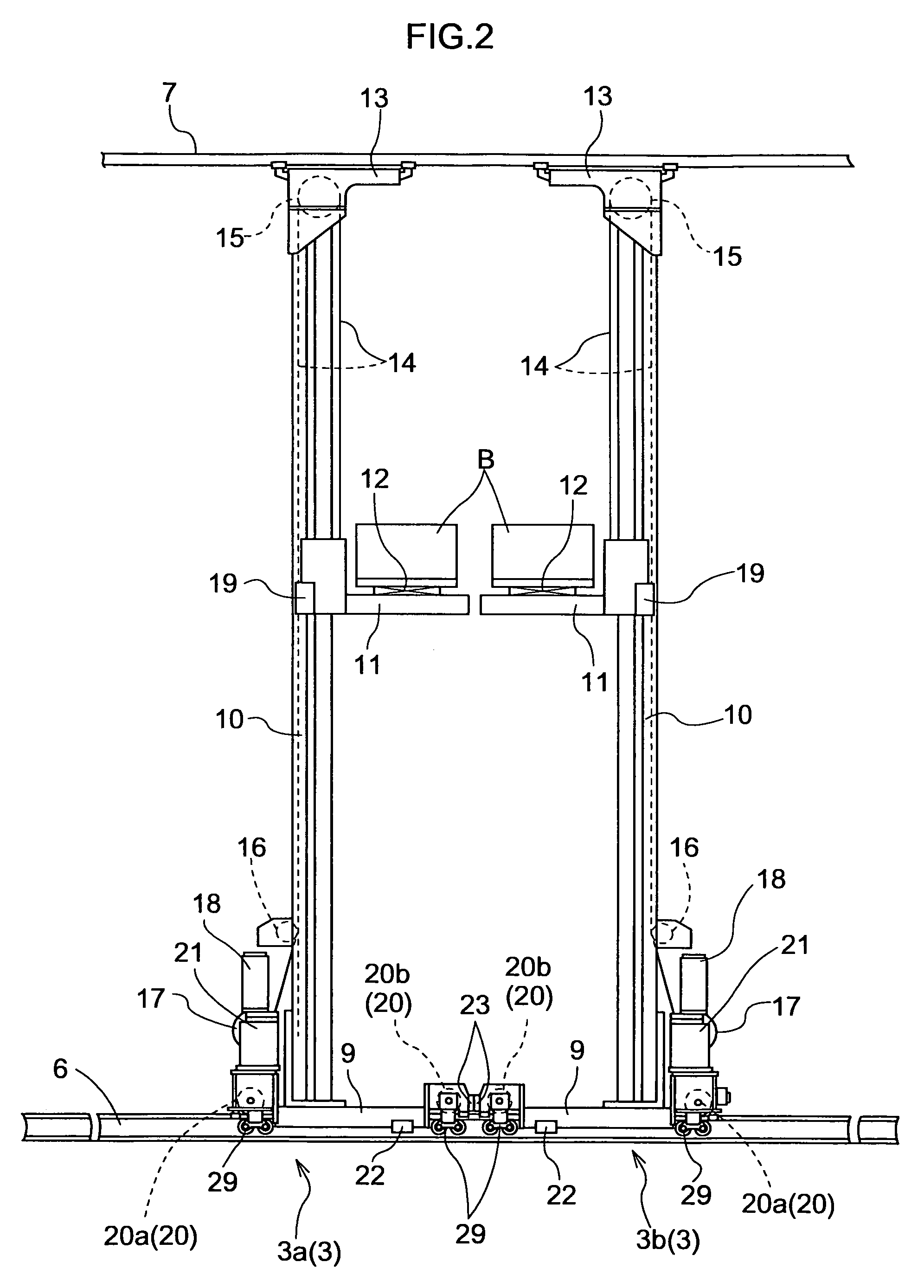 Article transport facility and a method of operating the facility