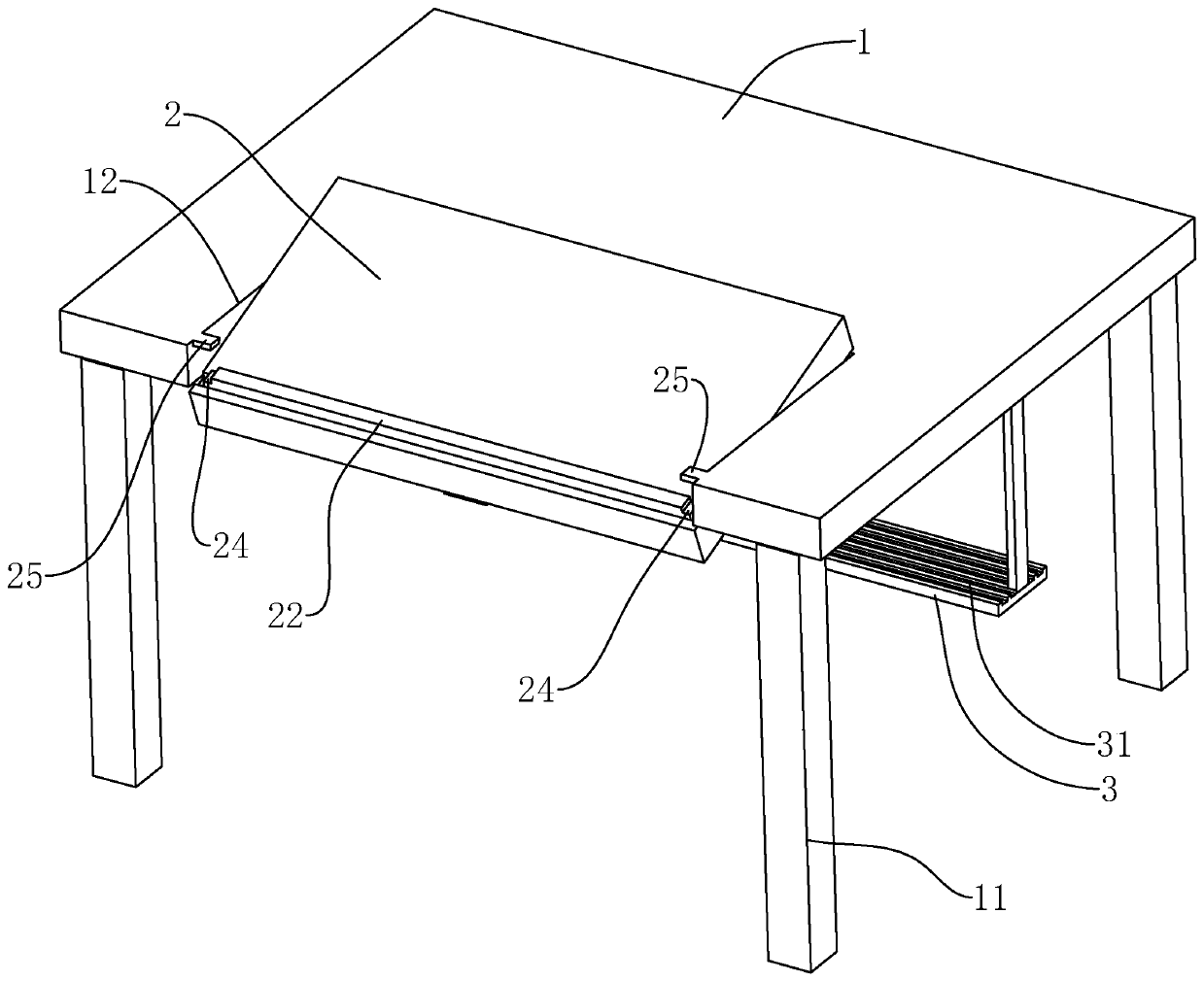 Adjustable office table