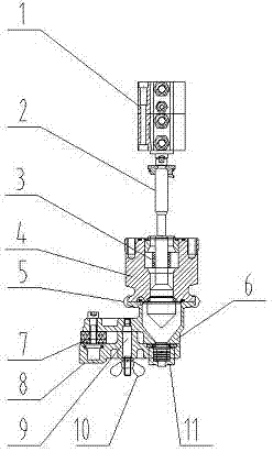Backwash filling valve device for filling machine