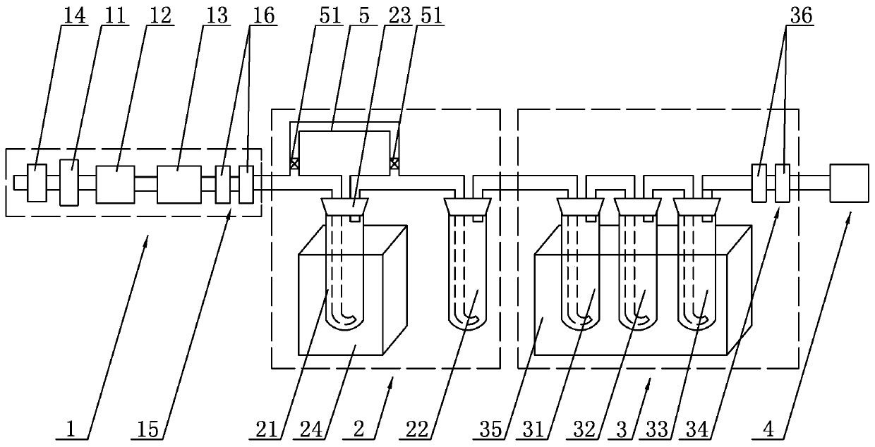 A detection device and detection method for hydrogen sulfide in liquid oil products