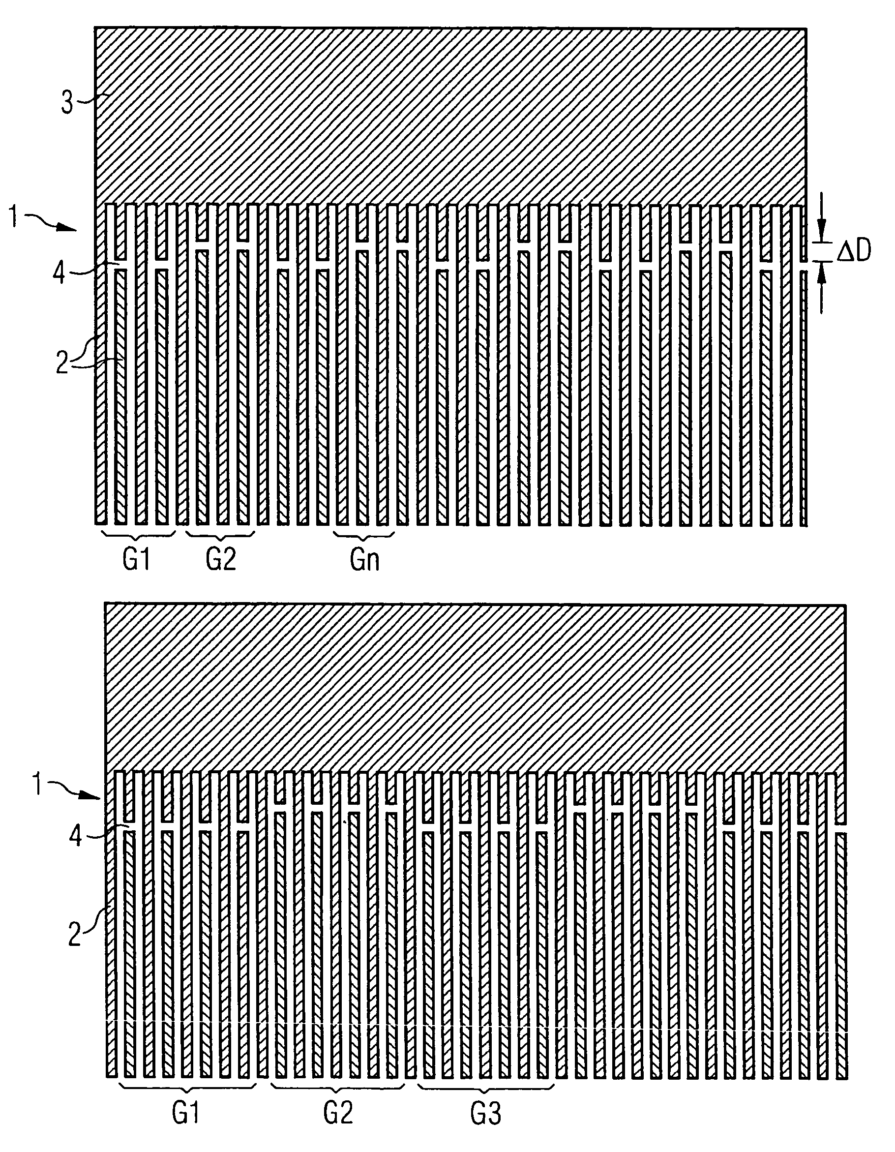 Converter for surface waves with improved suppression of interfering excitation