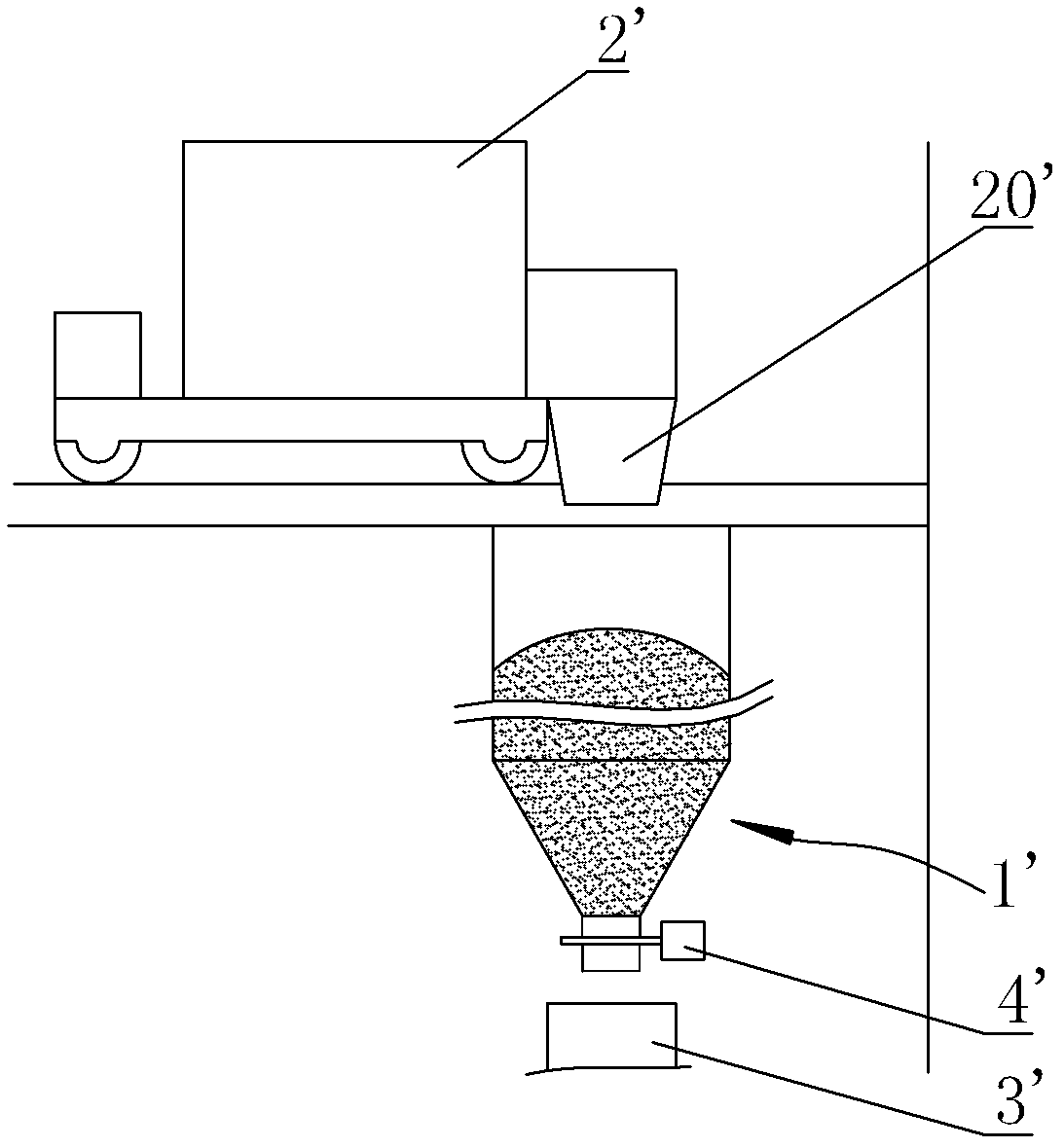 Intermediate sand bucket