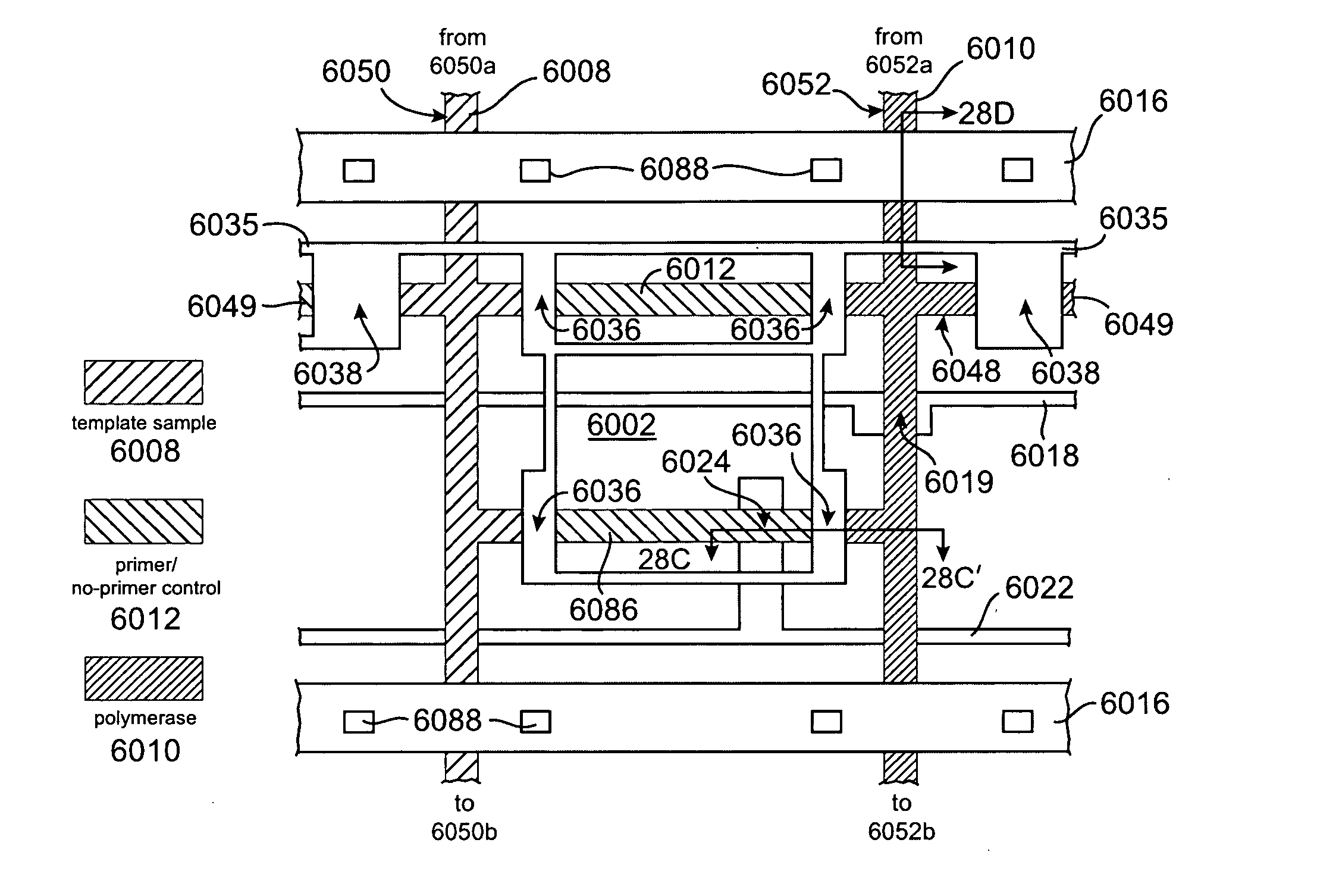 Microfluidic rotary flow reactor matrix