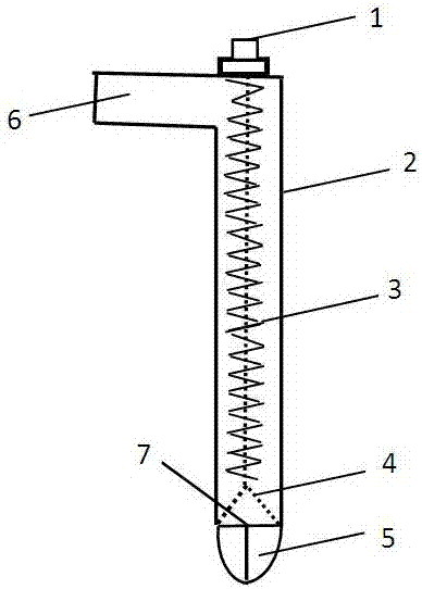 Abrupt slope surface grass seed seeding device