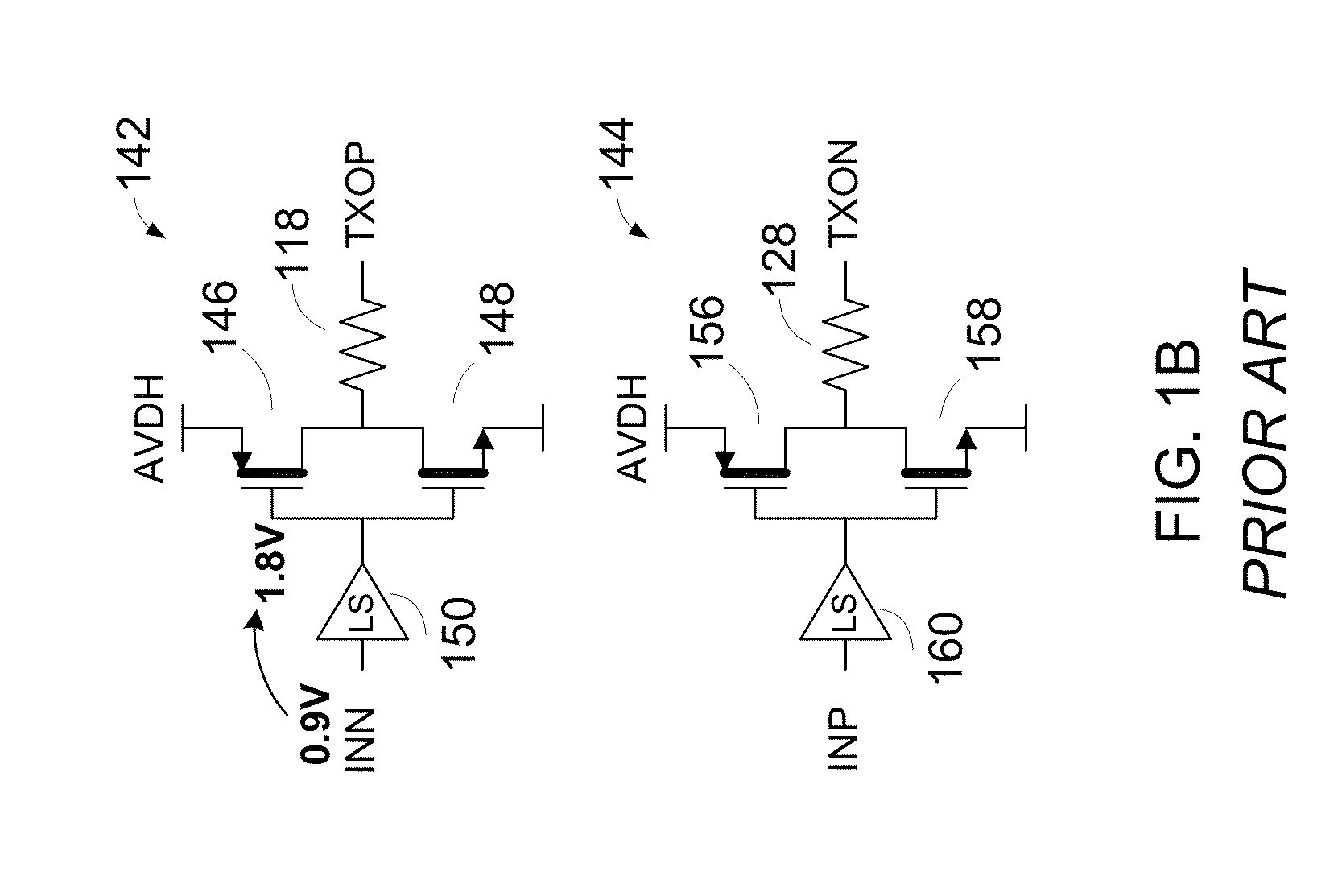 Scalable high-swing transmitter with rise and/or fall time mismatch compensation