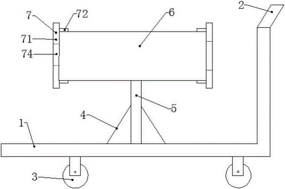 Lithium battery pole piece transportation trolly