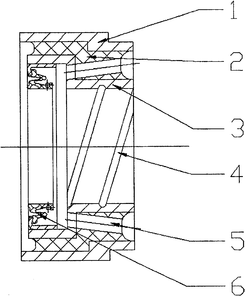 Half shaft support device driven with turning drive axle