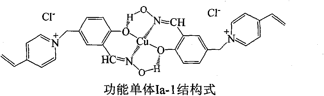 Solid phase imprinted double-position extraction agent for copper (II) and preparation method of extraction agent