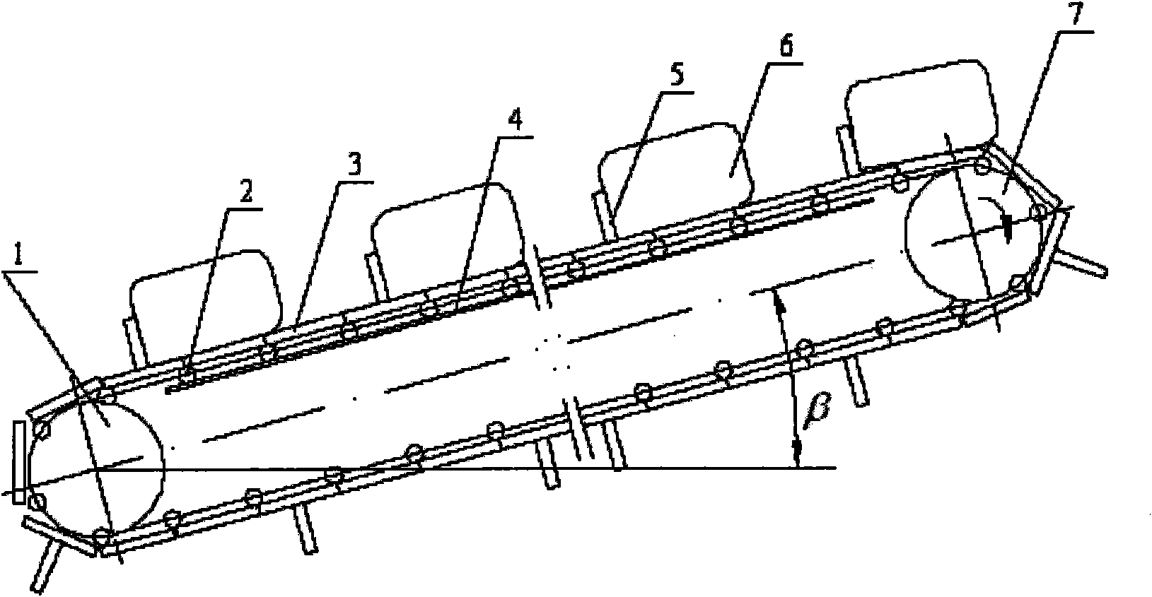 Expansion scraper blade plate-type conveyer