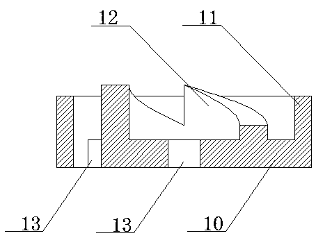 Inclined block eccentric type three-dimensional hydroscillator