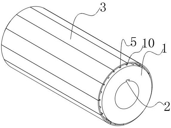 Diaphragm winding roller