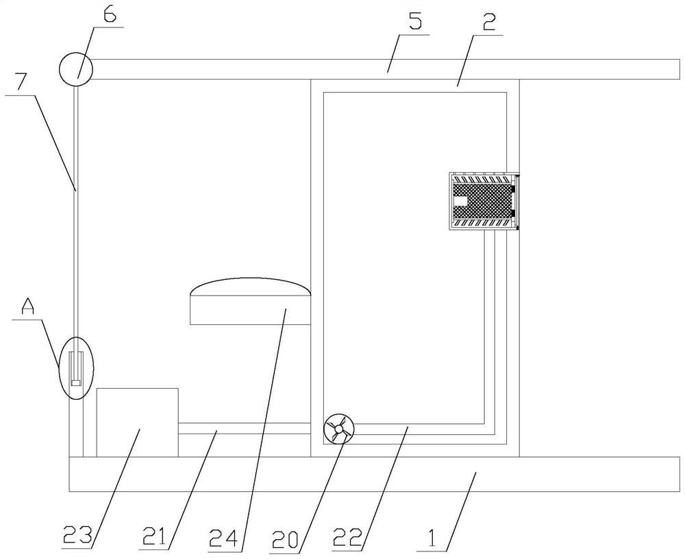 New energy charging pile with rainproof and dehumidification functions