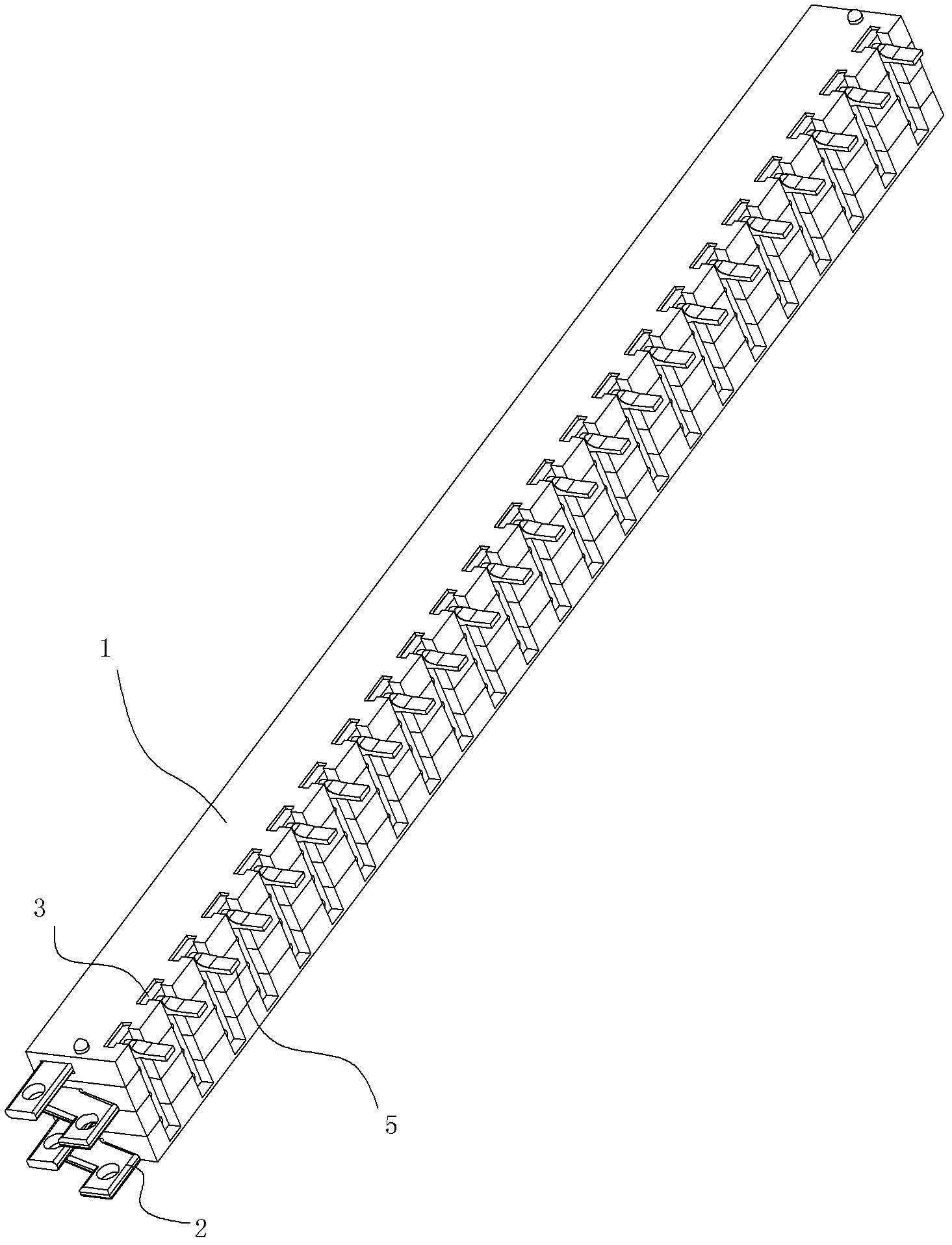 Combined-type current distribution device