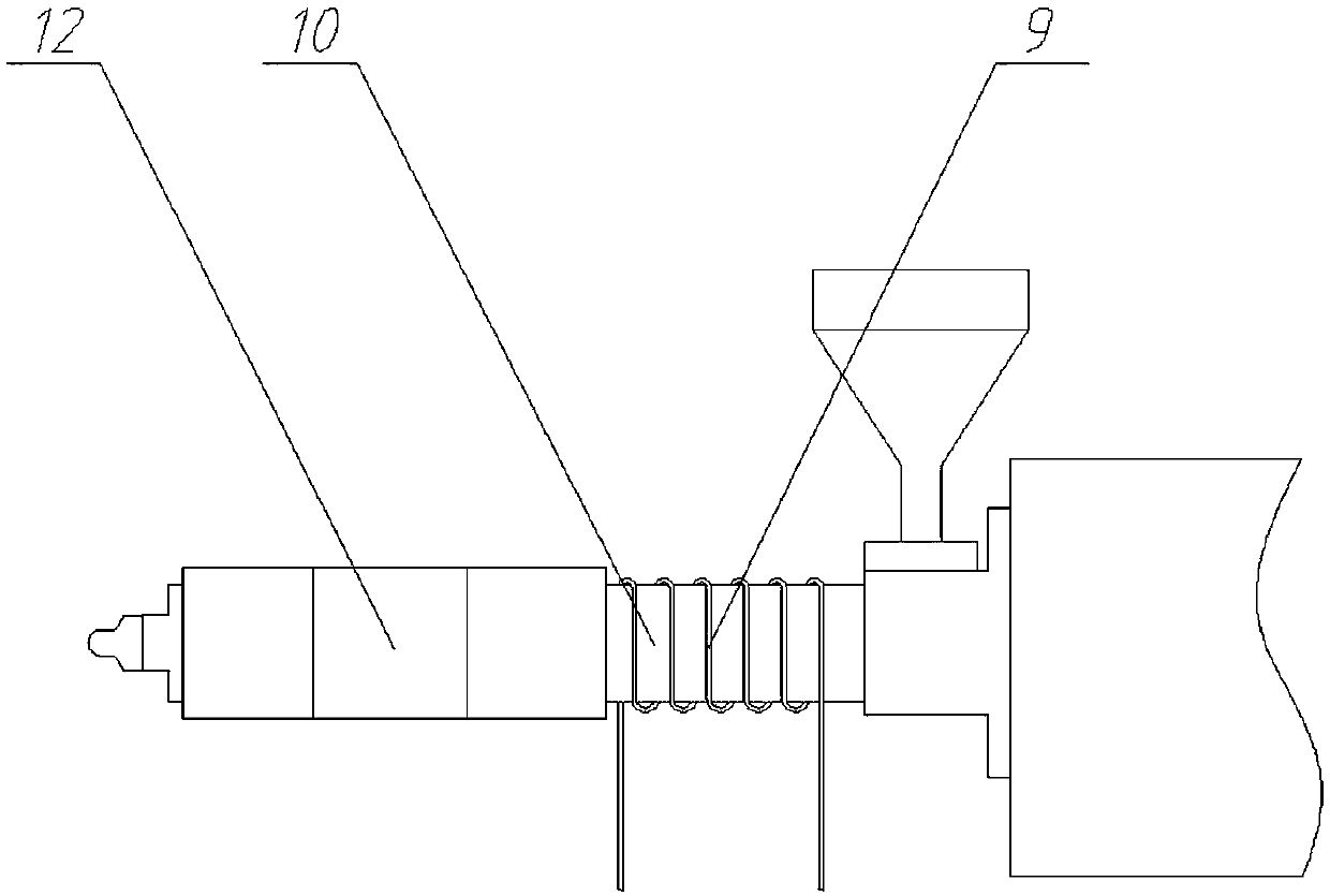 Thermal cycle energy-saving injection molding machine