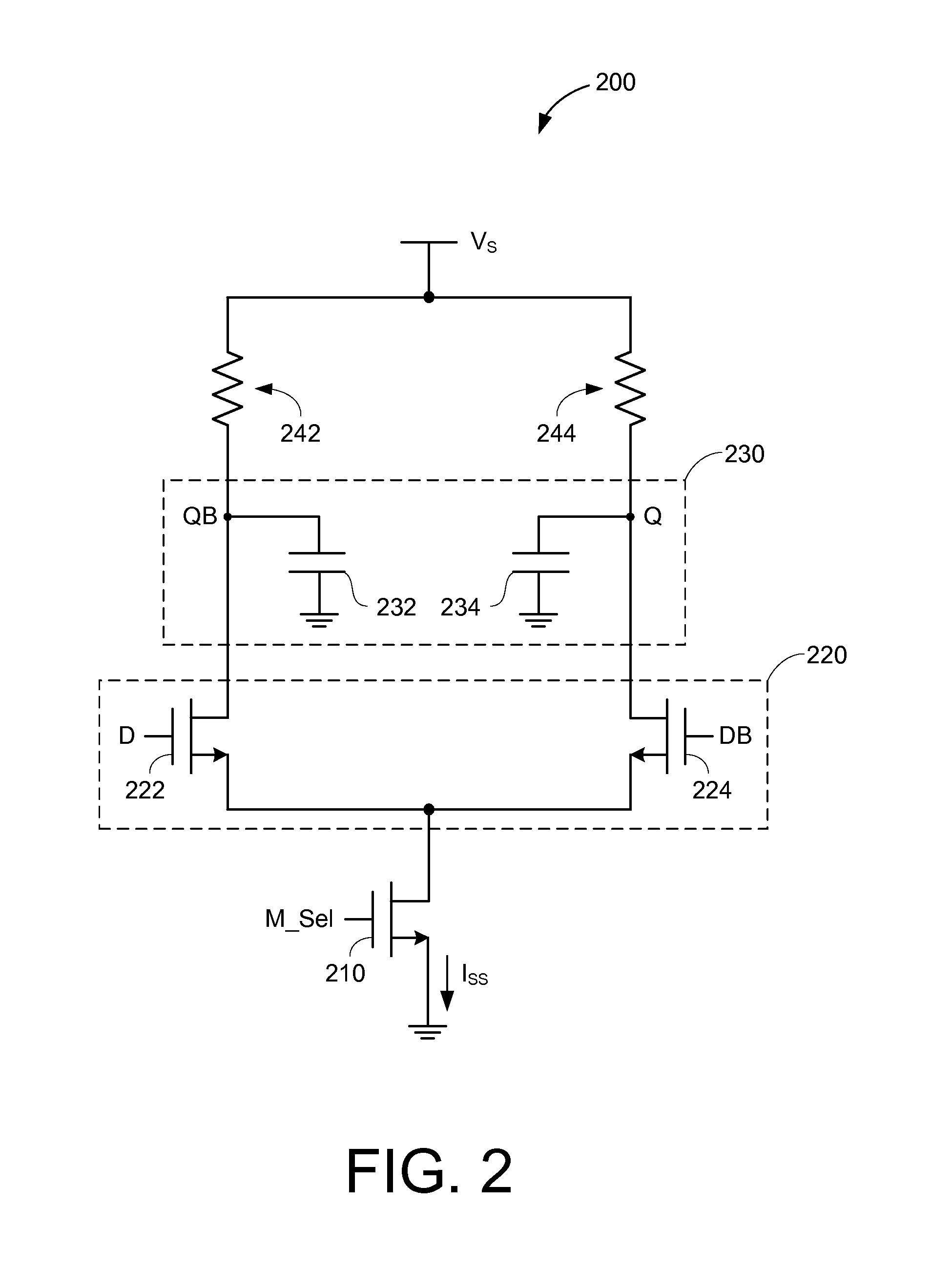 Low power frequency divider using dynamic modulated-load latch