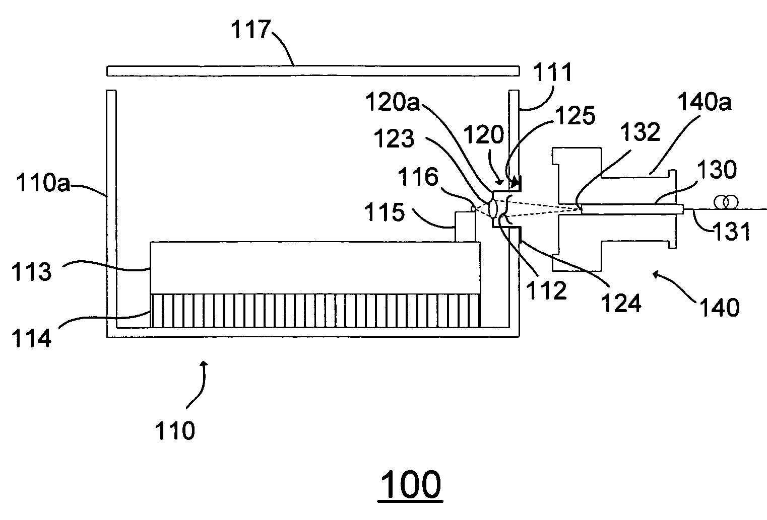 Method and apparatus for coupling a laser to a fiber in a two-lens laser system