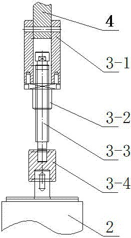 Diameter-reducing telescopic tube device for braiding machine