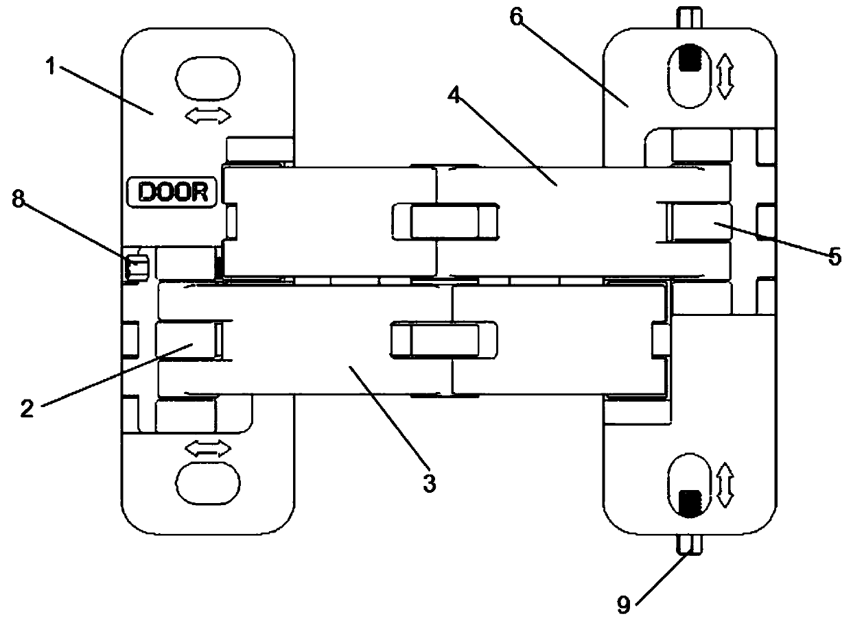 A Three-Dimensional Adjustable Heavy Duty Hidden Hinge