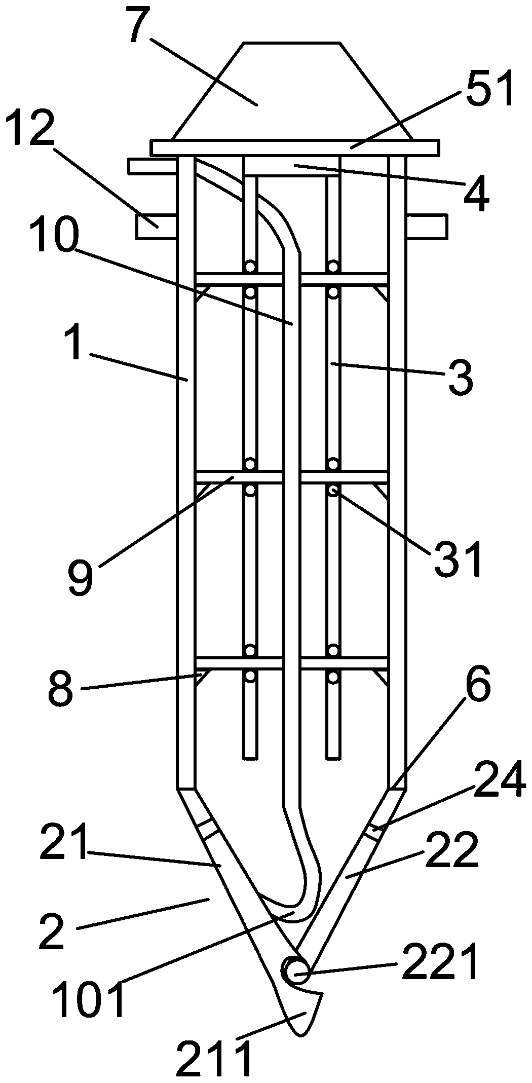 A construction equipment for strengthening the foundation