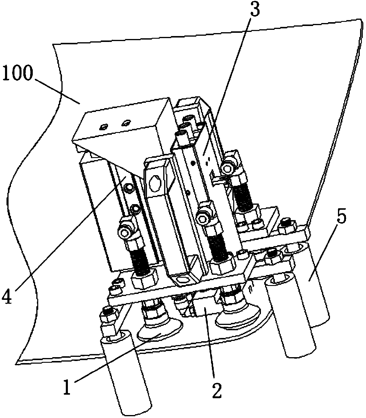 Device and method for welding antenna connector to automotive glass