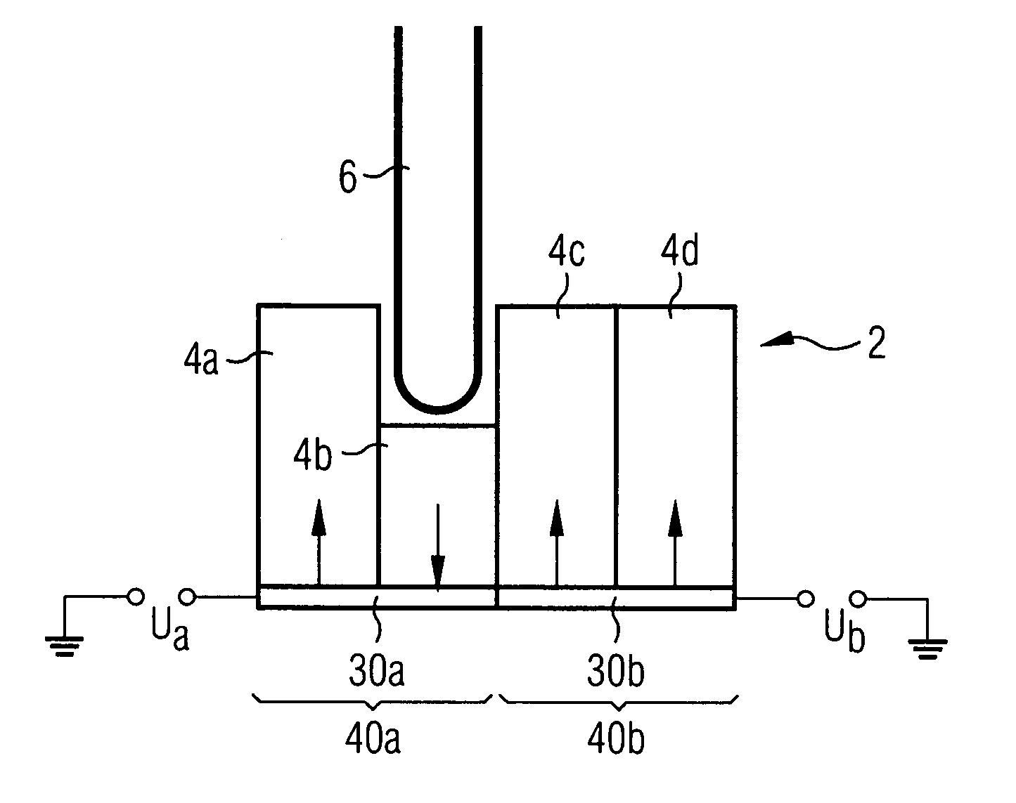 Method and apparatus for storing and reading information in a ferroelectric material