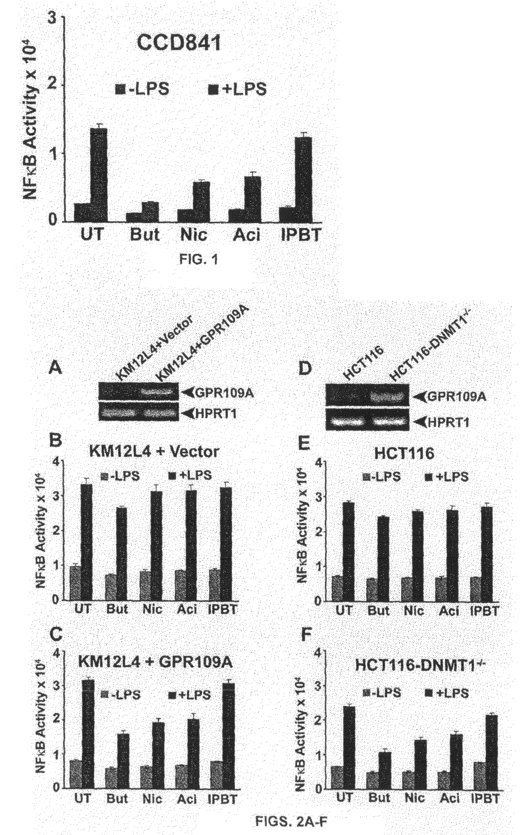 Compositions Comprising a GPR109 Ligand For Treating Disorders of the Digestive Tract and/or Cancer
