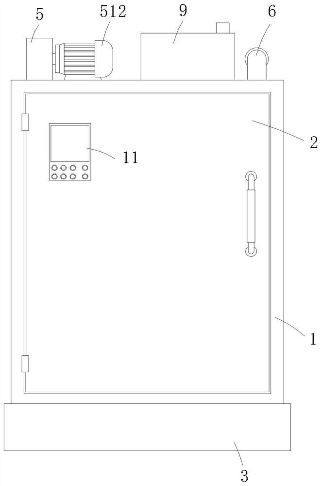 A non-ferrous metal powder high thermal insulation sintering device