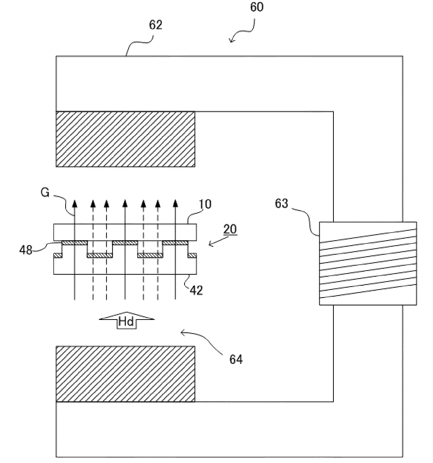 Magnetic transfer master carrier and magnetic transfer method using the same
