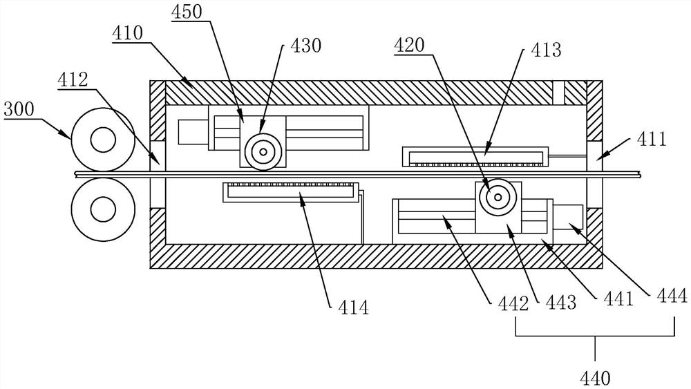 Leveling mechanism based on gluing machine