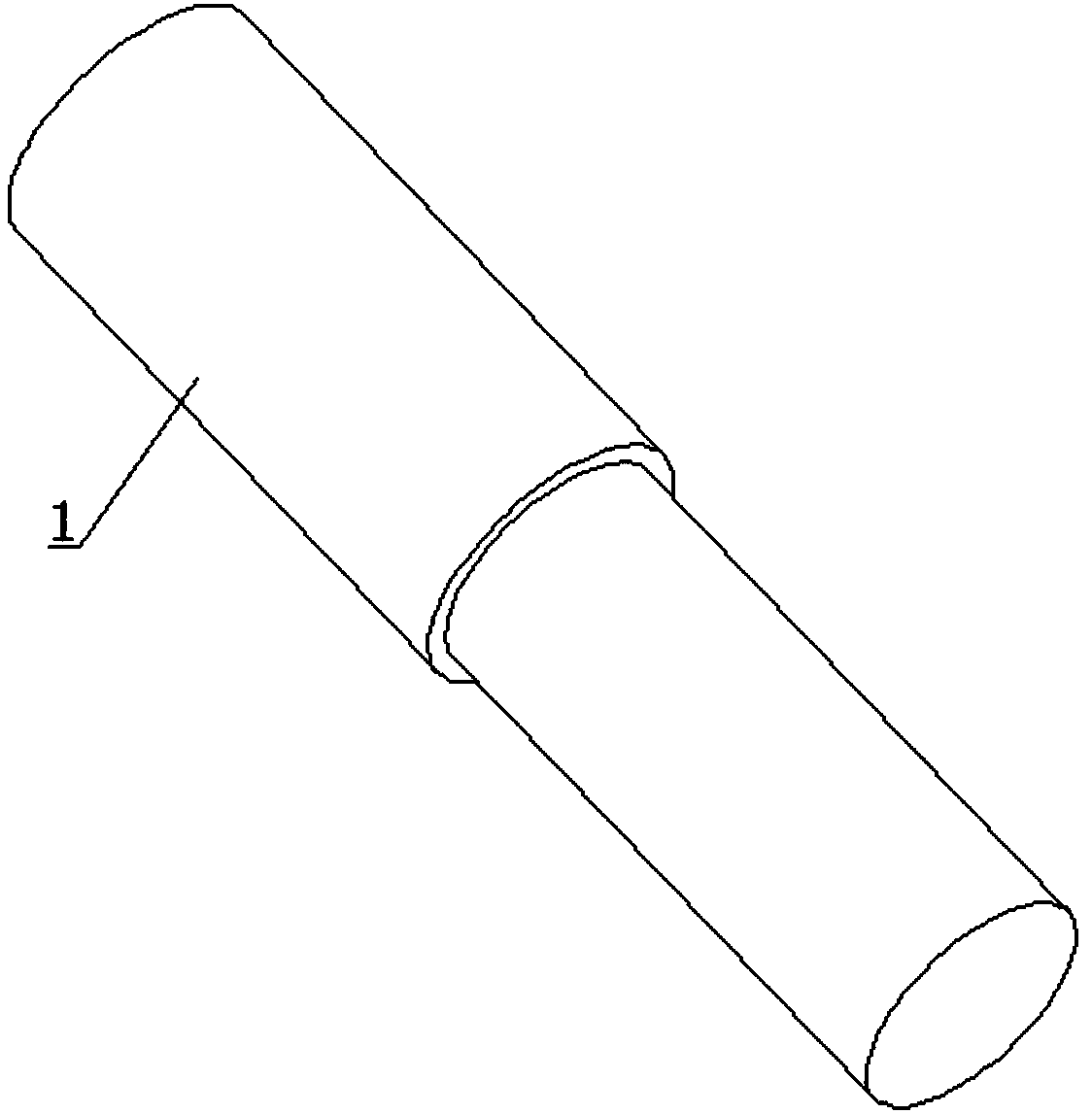 Polishing rod used for machining slotted hole and polishing method