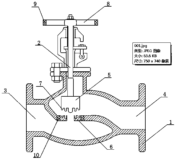 Rotary control type stop valve