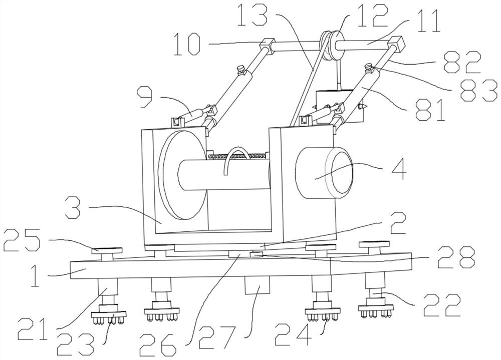 Rock stratum migration monitoring point anchoring device