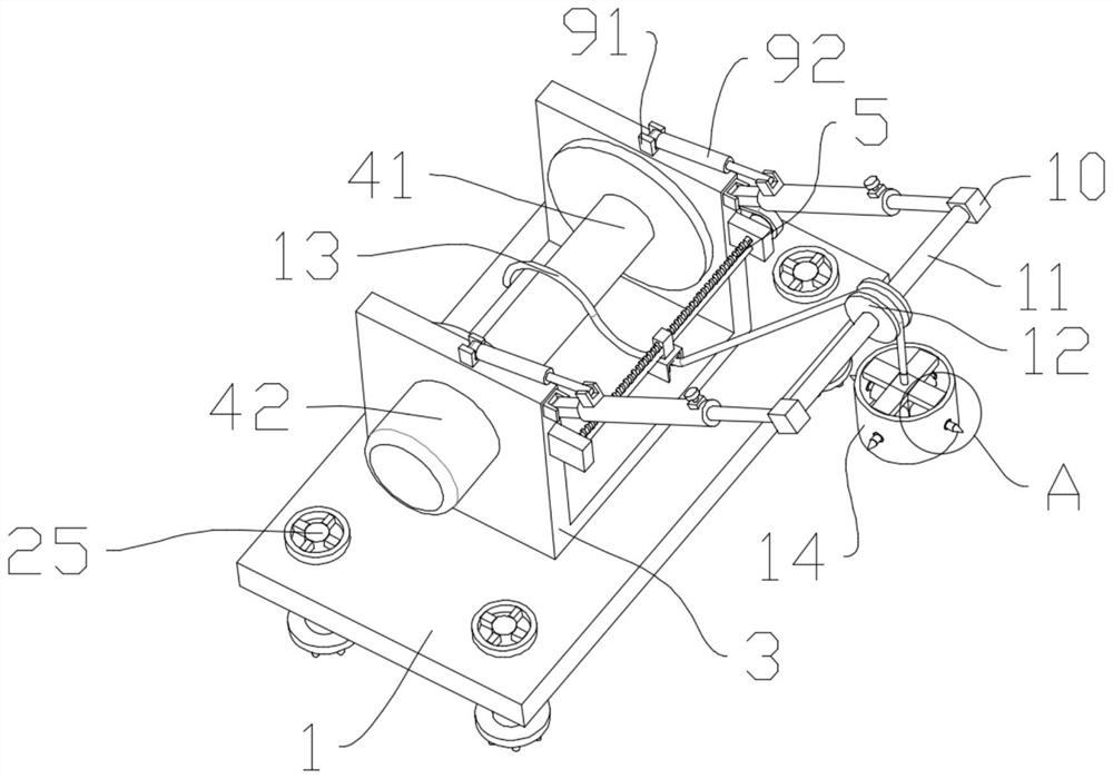 Rock stratum migration monitoring point anchoring device