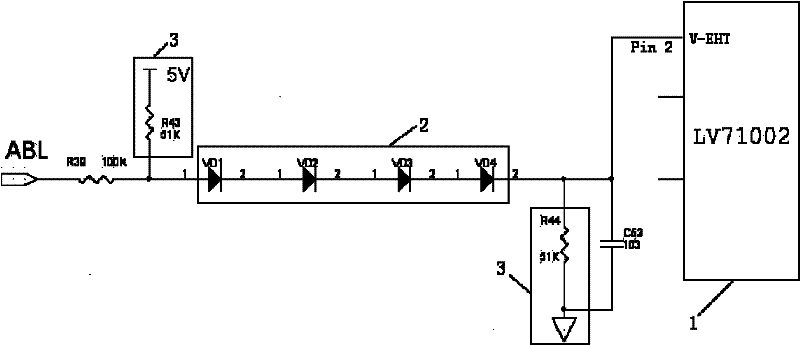 Field amplitude temperature compensation circuit of television