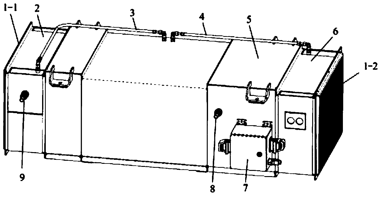 Water cooling device for permanent magnet direct drive system of urban rail vehicle