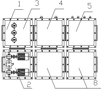 Combined washing fuel tank and use method thereof