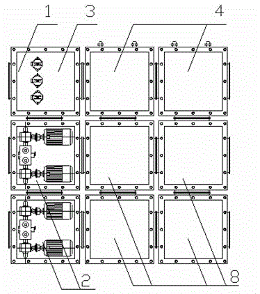 Combined washing fuel tank and use method thereof